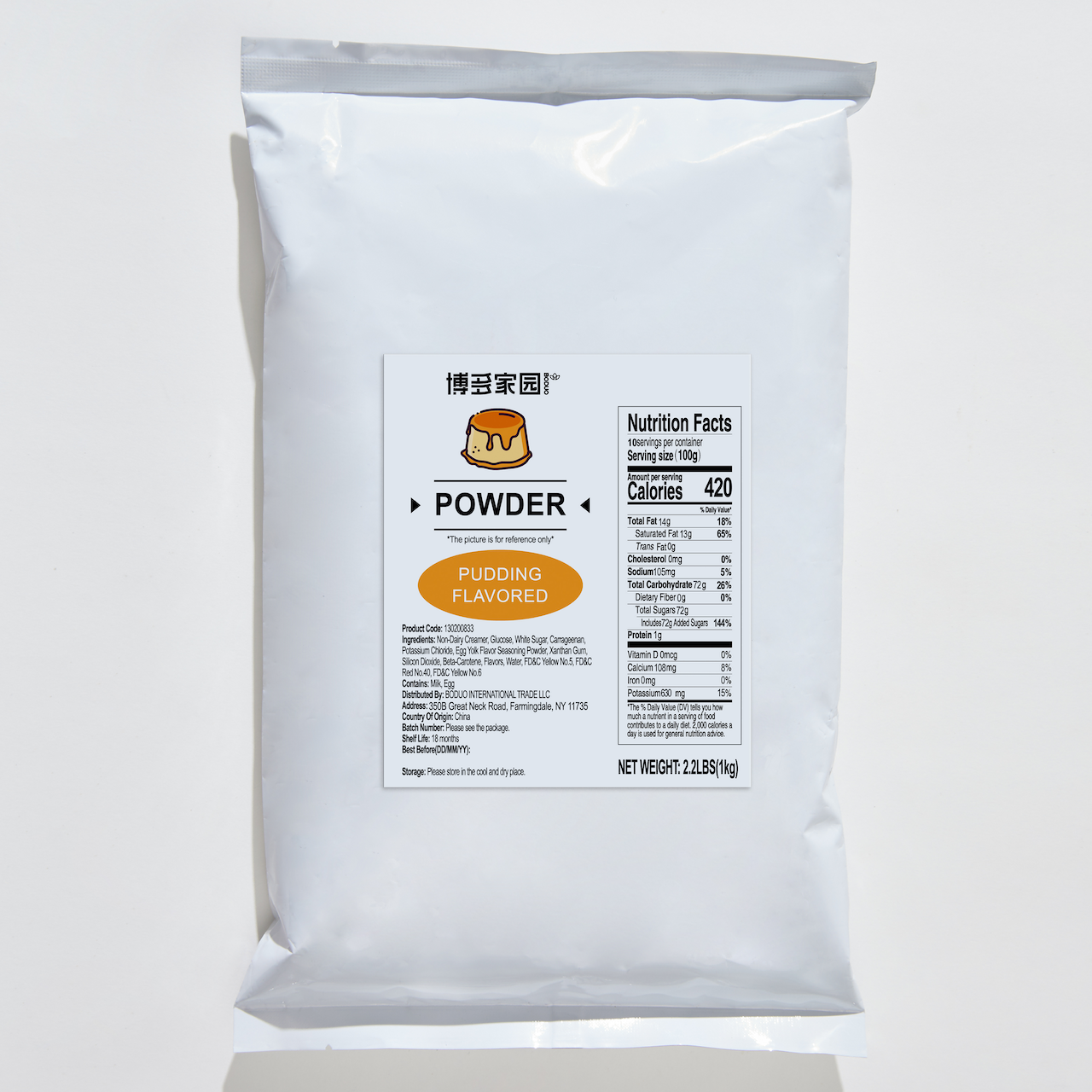 Pudding Flavored Powder