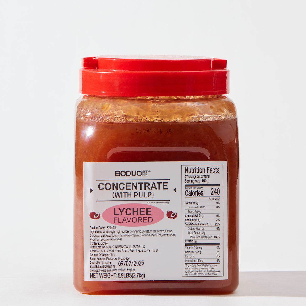 Lychee Flavored Concentrate