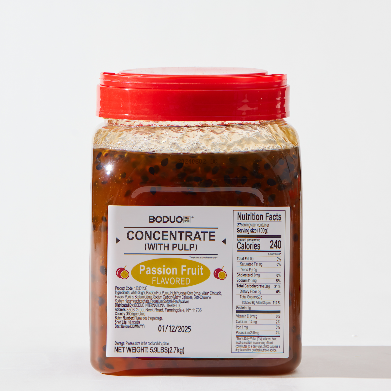 Passion Fruit Flavored Concentrate