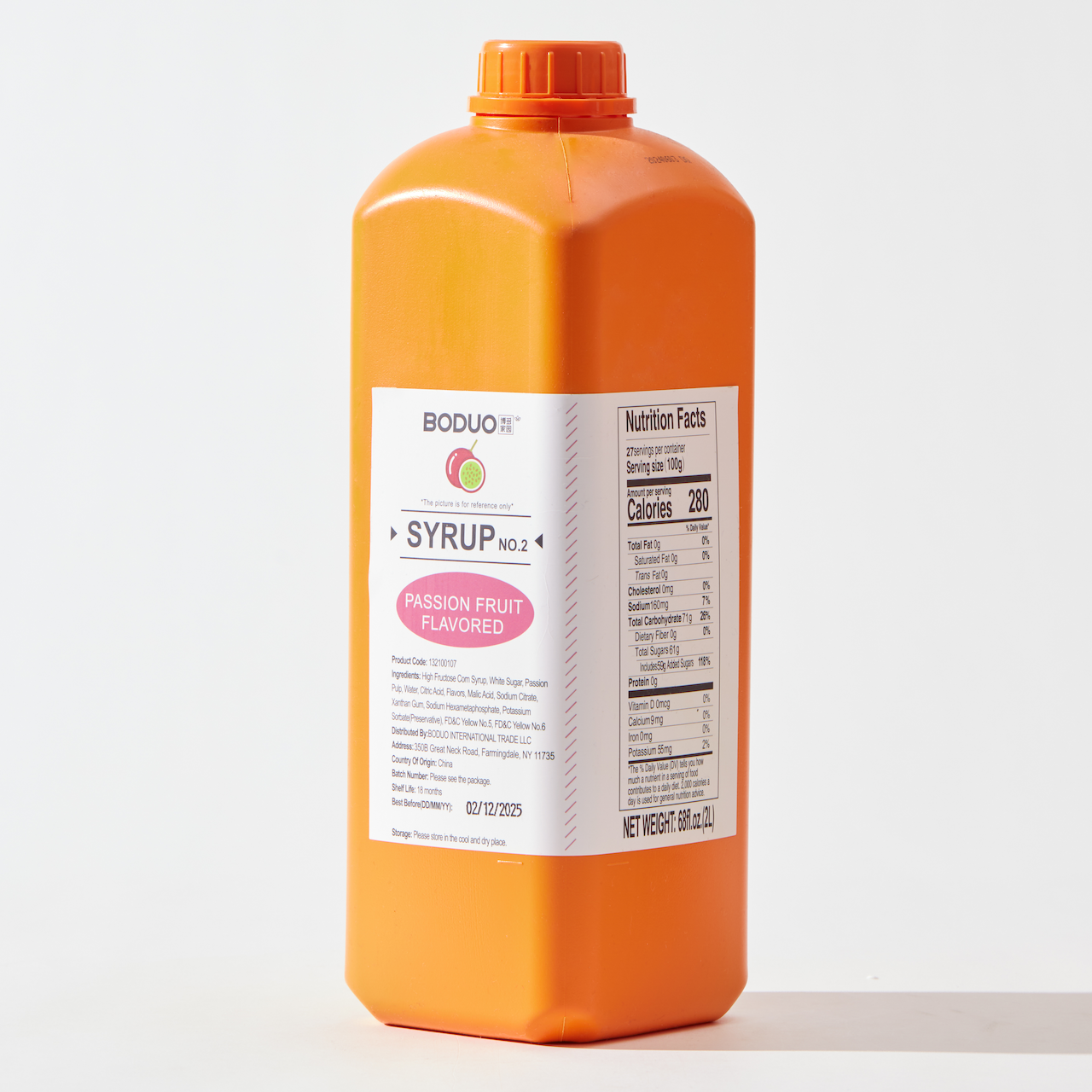 Passion Fruit Flavored Syrup