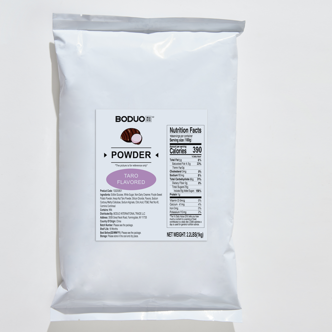 Taro Flavored Powder
